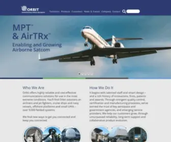 Orbit-CS.com(ORBIT Communication Systems) Screenshot