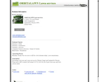 Orbitalawn.com(Lawn care services Wesley Chapel and Zephyrhills) Screenshot