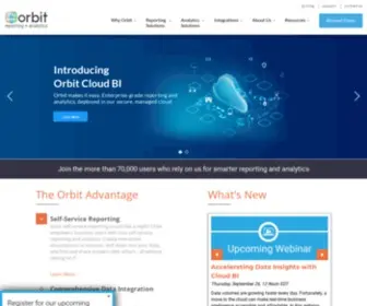 Orbitanalytics.com(Self Service Reporting and Analytics) Screenshot