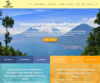 Orbitaspanishschool.com(Orbita is San Pedro de Laguna's premier Spanish Immersion program) Screenshot