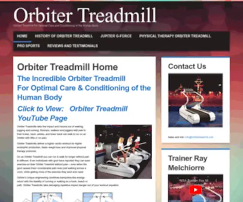Orbitertreadmill.com(Orbiter Treadmill) Screenshot