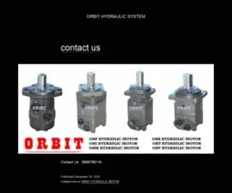 Orbithydraulic.com(Orbit Hydraulic Motor OH OHM OHP OHR OHS OHT Manufacturer in India) Screenshot