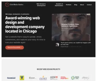 Orbitmedia.com(Chicago Web Design and Digital Marketing Agency) Screenshot