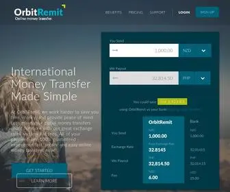 Orbitremit.com(Global Money Transfer) Screenshot