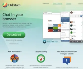 Orbitum.com(Your social browser) Screenshot