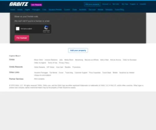 Orbitz-IR.com(Investor Relations Home) Screenshot