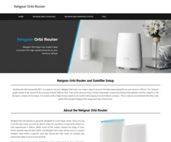 Orbiwifisetup.com(Orbi Router Setup) Screenshot