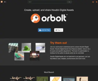 Orbolt.com(The Orbolt Smart 3D Asset Store) Screenshot