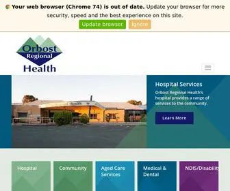 Orbostregionalhealth.com.au(Orbost Regional Health) Screenshot