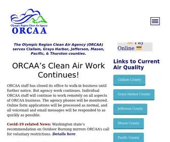 Orcaa.org(ORCAA is a local government agency enforcing state and federal clean air laws in Western Washington) Screenshot