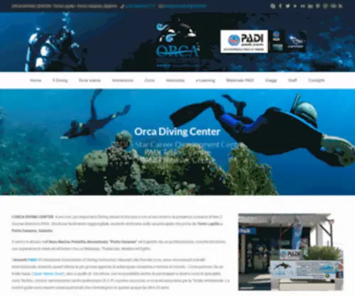 Orcadivingcenter.it(ORCA DIVING CENTER) Screenshot