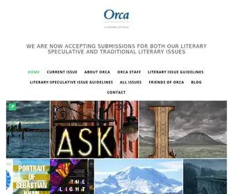 Orcalit.com(A literary journal with a speculative accent) Screenshot