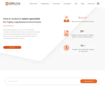 Orcanintelligence.com(Advanced Analytics Talent Specialists) Screenshot