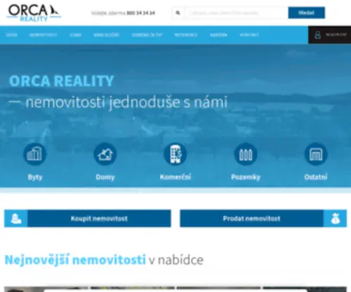 Orcareality.cz(Realitní kancelář) Screenshot