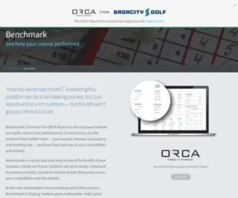 Orcareport.com(Understand the performance of your tee sheet with Benchmark) Screenshot