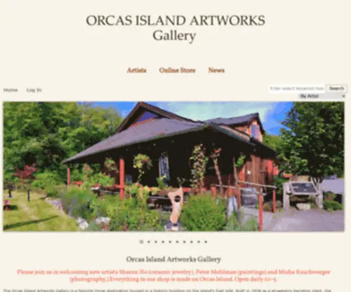 Orcasartworks.com(Orcas Island Artworks) Screenshot