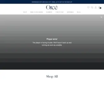 Orcecosmetics.com(Orcé) Screenshot
