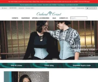 Orchardcorset.com(Steel Boned Corsets for Curves & Waist Training) Screenshot