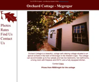 Orchardcottage.co.za(Orchard Cottage) Screenshot