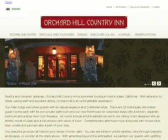 Orchardhill.com(Orchard Hill Country Inn) Screenshot