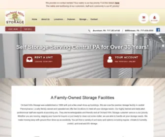 Orchardhillsstorage.com(Best Self Storage Facilities in Pennsylvania with Orchard Hill Storage) Screenshot