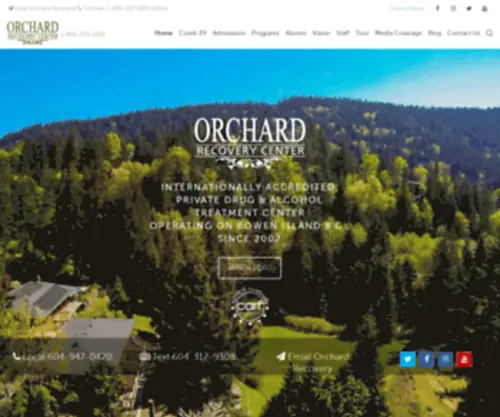 Orchardrecovery.com(Substance Abuse Treatment) Screenshot