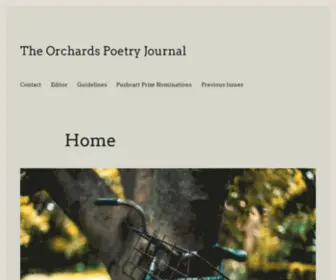 Orchardspoetry.com(The Orchards Poetry Journal) Screenshot