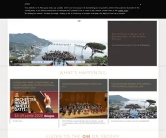 Orchestramozart.com(OM Orchestra Mozart) Screenshot