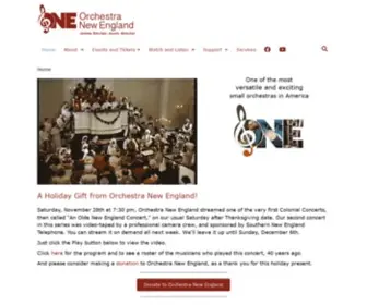 Orchestranewengland.org(Orchestra New England) Screenshot