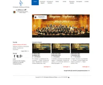 Orchestrasinfonicadiroma.it(Orchestra sinfonica di roma) Screenshot