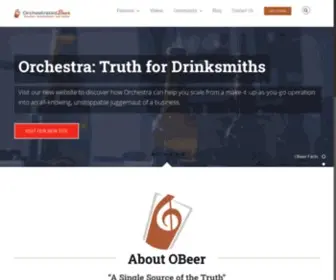 Orchestratedbeer.com(Brewery software) Screenshot