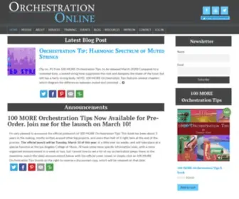 Orchestrationonline.com(Orchestration Online) Screenshot