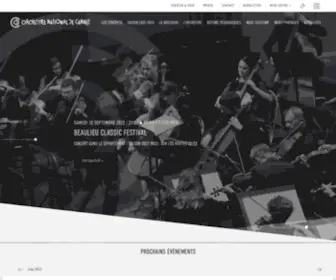 Orchestre-Cannes.com(Orchestre national de Cannes) Screenshot