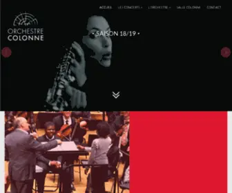 Orchestrecolonne.fr(Orchestre Colonne) Screenshot