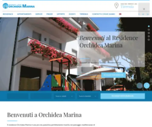 Orchideamarina.it(RESIDENCE HOTEL TIRRENIA) Screenshot