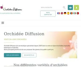 Orchidee-Diffusion.com(Livraison d'Orchidées fleuries) Screenshot