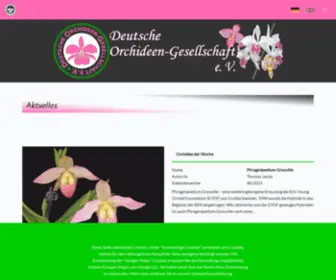 Orchidee.de(Deutsche Orchideen Gesellschaft) Screenshot