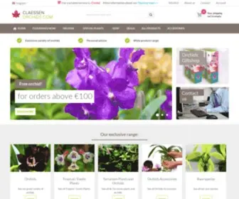 Orchids-Shop.com(Claessen Orchids & Plants) Screenshot