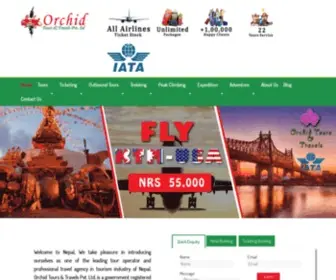 Orchidtravelsnepal.com(Orchid) Screenshot