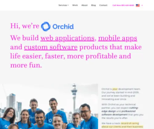 Orchidwebdesign.co.nz(Custom Software) Screenshot