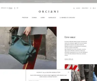 Orciani.com(ORCIANI Shop online Ufficiale) Screenshot