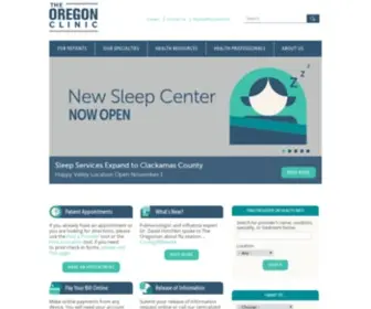 Orclinic.com(The Oregon Clinic) Screenshot