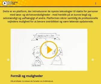 Ordblindelab.dk(OrdblindeLab) Screenshot