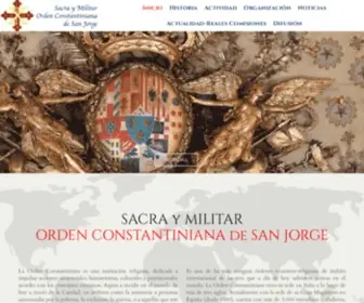 Ordenconstantiniana.org(SACRA Y MILITAR ORDEN CONSTANTINIANA DE SAN JORGE) Screenshot