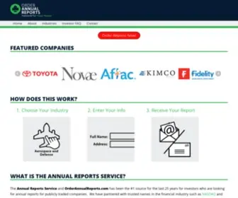 Orderannualreports.com(InvestorNetwork) Screenshot