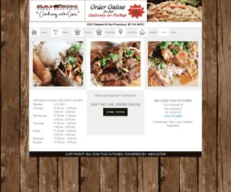 Orderbaisomthaikitchen.com(Bai Som Thai Kitchen) Screenshot