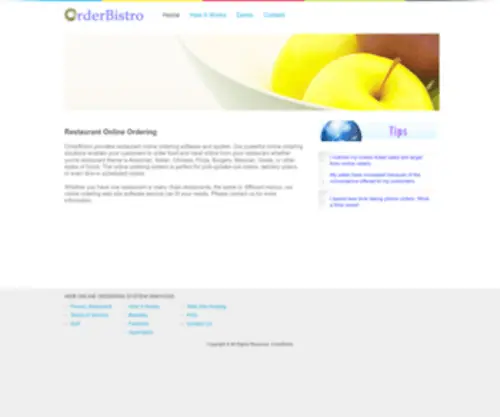 Orderbistro.com(Restaurant Online Ordering Software System) Screenshot