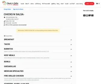 Orderchicknsalsa.com(GLEN ELLYN) Screenshot