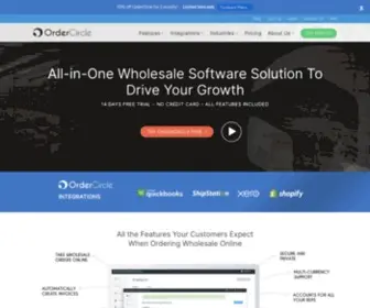 Ordercircle.com(Wholesale Selling Tools and Solutions to Increase B2B Sales) Screenshot