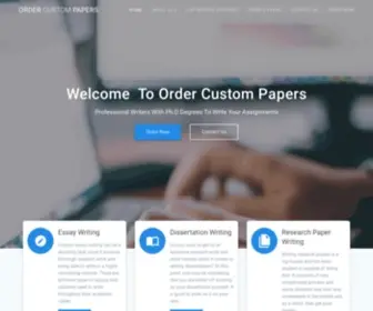 Ordercustompapers.com(Get Cheap Custom Papers & academic writing) Screenshot